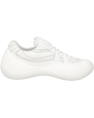 JW Anderson Sneakers Calfskin, Textile Fibers - White