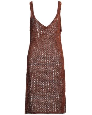 Dragon Diffusion Vestito Midi - Marrone