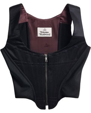 Vivienne Westwood Top Virgin Wool, Acetate, Viscose, Polyamide, Elastane - Black