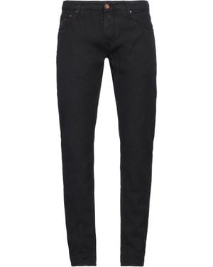 Hand Picked Midnight Trousers Linen, Cotton, Elastane - Blue