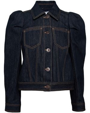McQueen Denim Outerwear Cotton - Blue