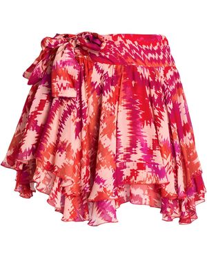 Dondup Mini Skirt Viscose - Red