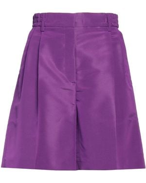 Valentino Garavani Shorts & Bermuda Shorts Silk - Purple