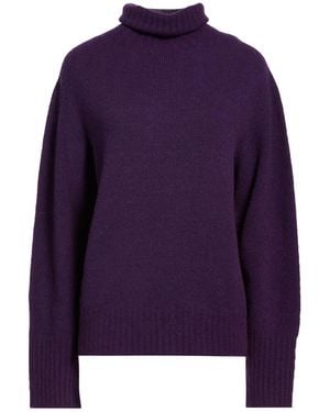 Twinset Turtleneck Acrylic, Wool, Polyamide, Elastane - Purple