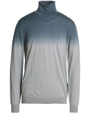 Paolo Pecora Slate Turtleneck Wool - Blue