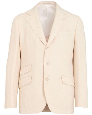 Brunello Cucinelli Blazer Linen, Wool, Silk - Natural
