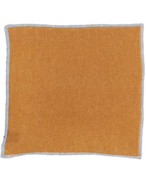 Canali Camel Scarf Silk, Cashmere - Brown
