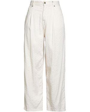 Myths Pants Linen, Cotton, Polyester, Elastane - White
