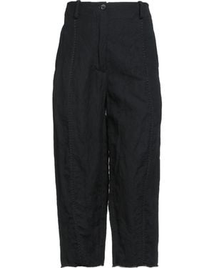 Masnada Trousers Cotton, Wool, Metallic Fibre - Black