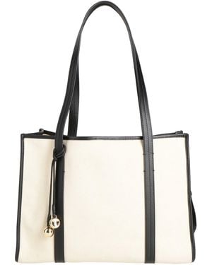 Sandro Shoulder Bag Cotton, Cowhide - White