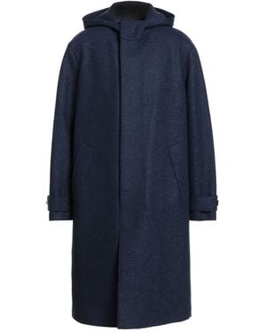 Harris Wharf London Midnight Coat Virgin Wool - Blue