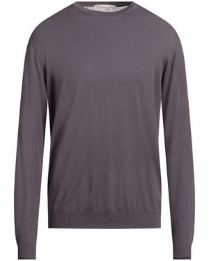Cashmere Company Charcoal Jumper Cotton, Linen - Blue