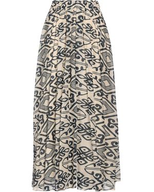 Niu Cream Maxi Skirt Cotton - White