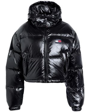 Tommy Hilfiger Cropped Alaska Puffer Jacket - Black