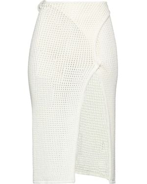 ANDREADAMO Midi Skirt - White