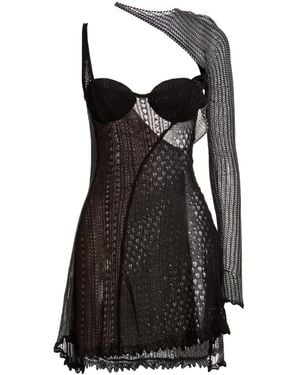 Roberta Einer Midi Dress Cotton, Elastane - Black