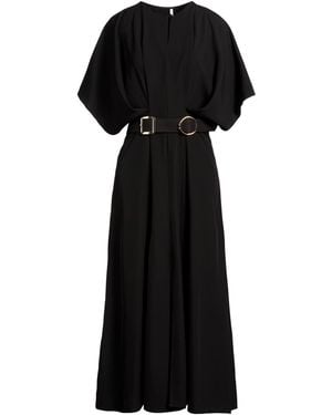 Imperial Maxi Dress Polyester, Elastane - Black