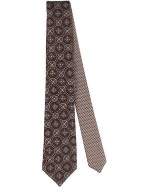 Canali Ties & Bow Ties Silk - Brown