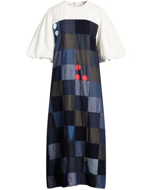 LOVEBIRDS Midi Dress Cotton - Blue