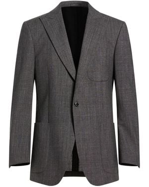 Tombolini Charcoal Blazer Wool - Black