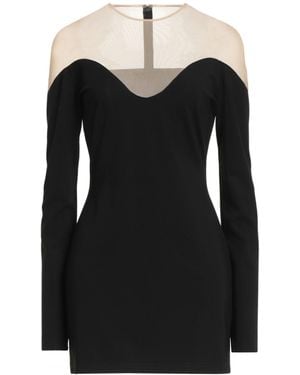 David Koma Mini Dress Viscose, Polyamide, Elastane - Black