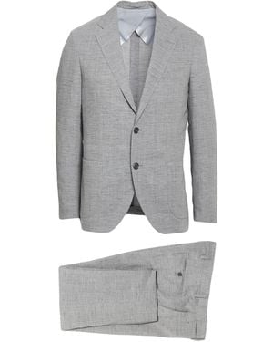 Lardini Suit Wool, Linen - Grey