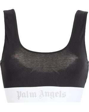 Palm Angels Top Cotton, Elastane, Polyamide, Polyester - Black