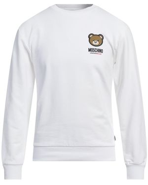 Moschino Sweatshirt Cotton, Elastane - White