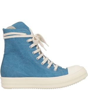 Rick Owens Azure Trainers Textile Fibres - Blue