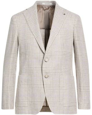 Tagliatore Blazer Linen, Virgin Wool - White