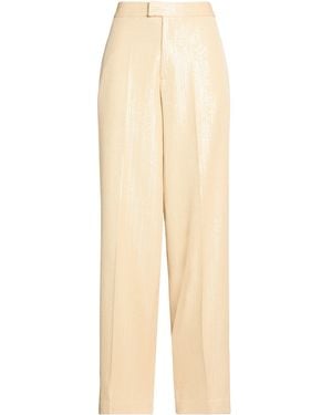 FEDERICA TOSI Sand Trousers Polyester - Natural