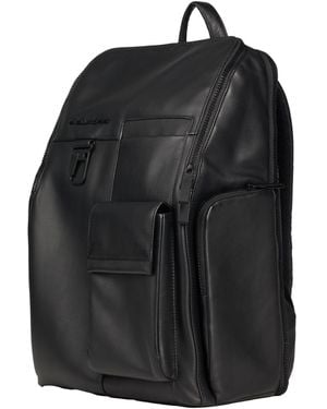 Piquadro Backpack Cow Leather, Metal - Black