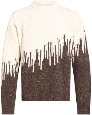ATOMOFACTORY Jumper Wool, Polyamide, Viscose - Brown