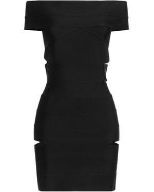 Alexandre Vauthier Viscose Knit Mini Dress - Black