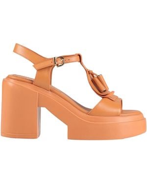 Jeannot Sandals Leather - Brown