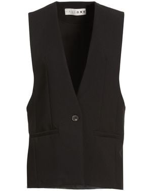 Haveone Tailored Vest Polyester, Viscose, Elastane - Black