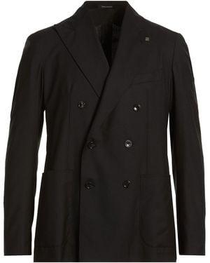 Tagliatore Blazer Virgin Wool, Silk - Black