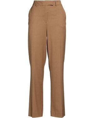 HOD Camel Trousers Polyester, Viscose, Elastane - Brown