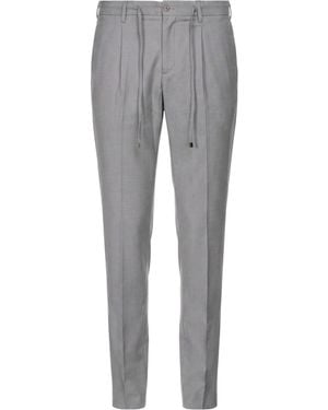 MULISH Trousers Polyester, Viscose, Elastane - Grey