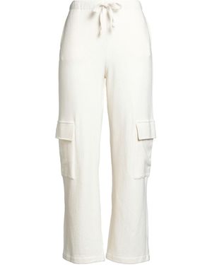 Zhelda Trousers Cotton, Acrylic, Synthetic Fibres, Elastane - White