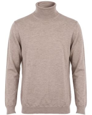 Slowear Turtleneck Cashmere, Silk - Gray