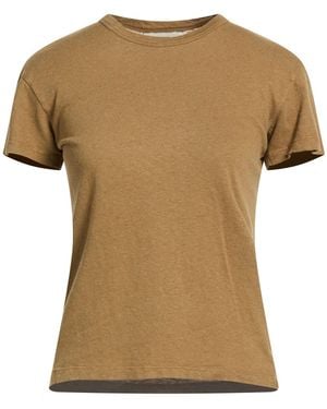 Officine Generale T-Shirt Cotton, Linen - Natural