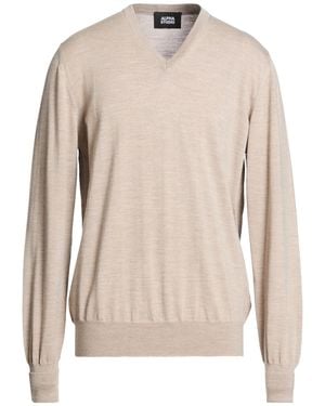 Alpha Studio Sweater Merino Wool - Natural