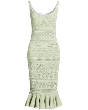 DES_PHEMMES Midi Dress - Green