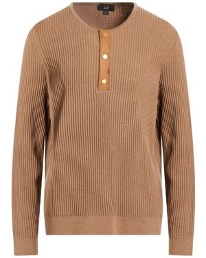 dunhill Sweater Merino Wool, Sheepskin - Brown
