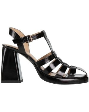 Emanuélle Vee Sandals Leather - Black