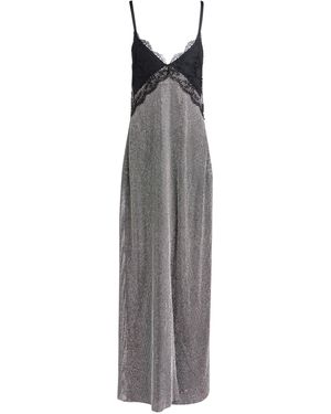 Christopher Kane Maxi Dress Aluminum, Glass - Gray