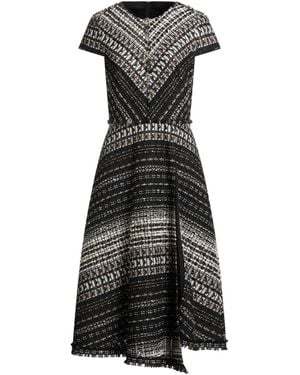 Paule Ka Midi Dress Synthetic Fibers, Cotton, Linen - Black
