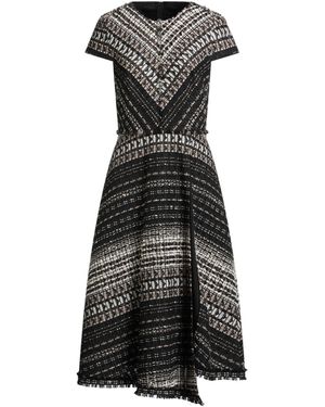 Paule Ka Midi Dress Synthetic Fibres, Cotton, Linen - Black