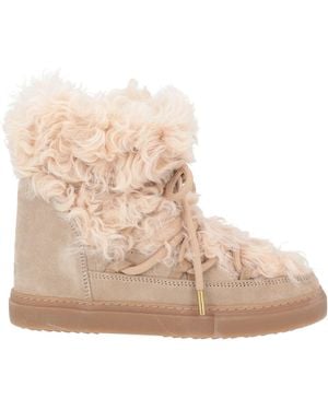 Inuikii Ankle Boots Leather, Shearling - Natural